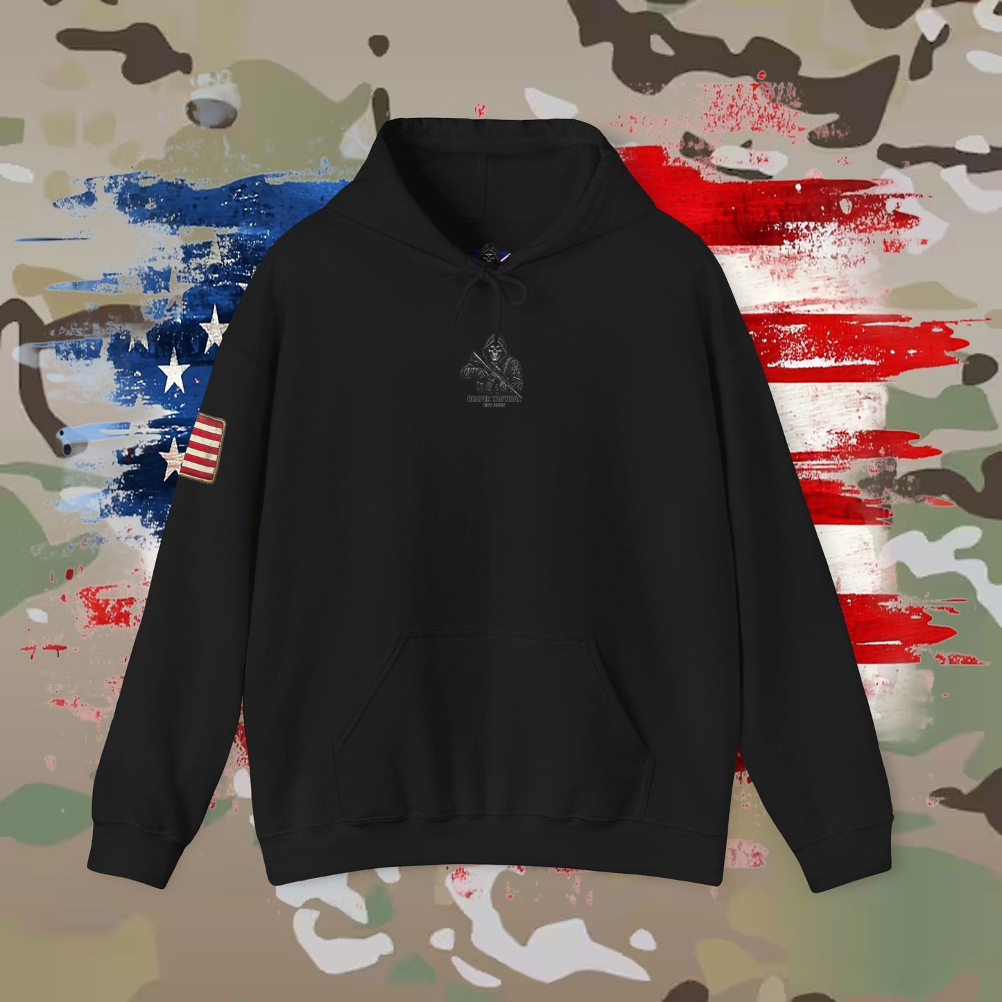 Reaper Tactical Patriotic Hoodie USA - for the loyal warfighter