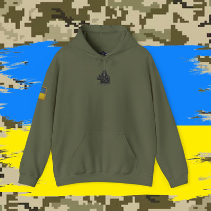 Reaper Tactical - Patriotic warrior (Ukraine) Hoodie, for the warfighter and operators.