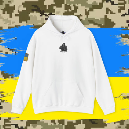 Reaper Tactical - Patriotic warrior (Ukraine) Hoodie, for the warfighter and operators.